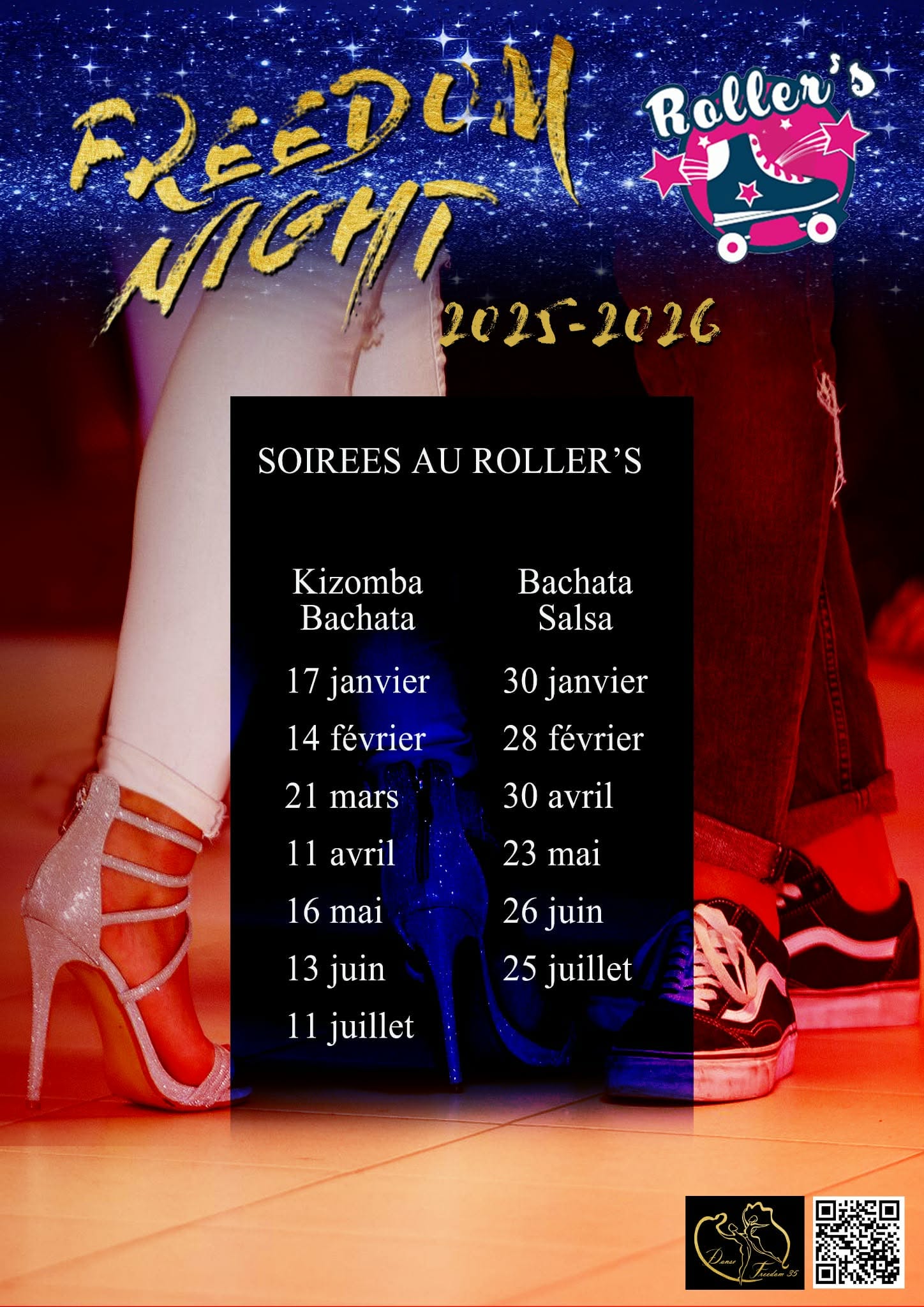 Affiche de DANSE FREEDOM AU ROLLER´S