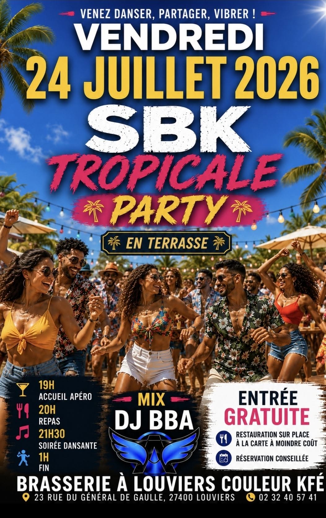Affiche de SOIRÉE SBK AFRO-KOMPA 