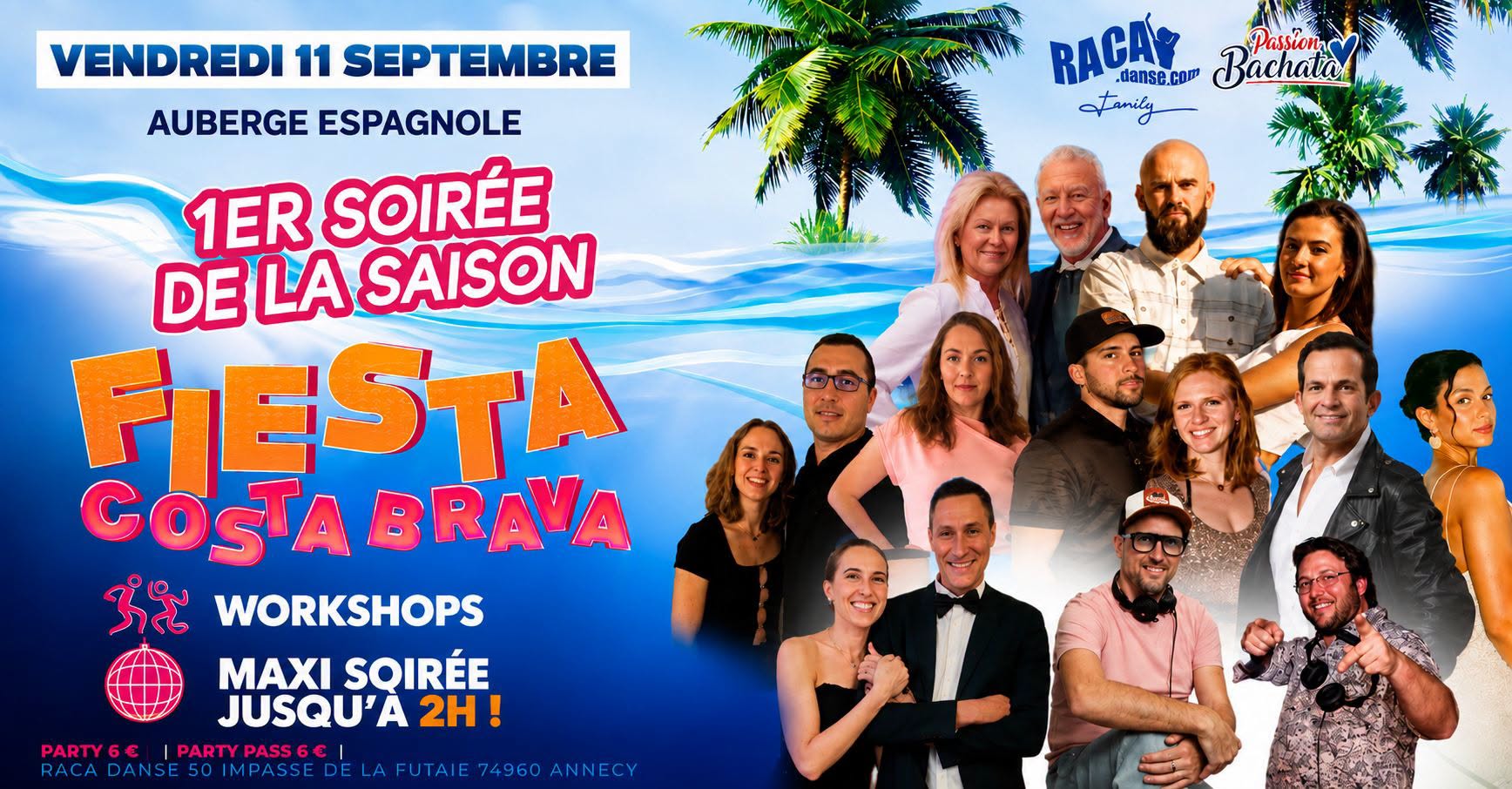 Affiche de VENDREDY'S 🎉la Fiesta Costa Brava 🎉Ouverture de la saison  "buffet canadien".