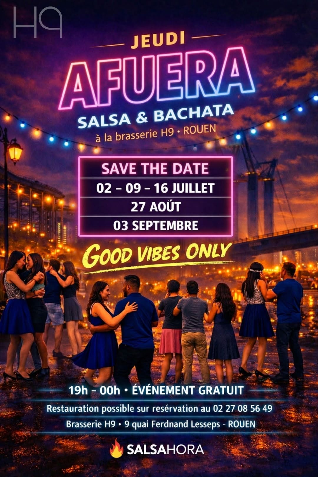 Affiche de Afuera 4/5  - Salsahora - H9 (ROUEN) - 2026