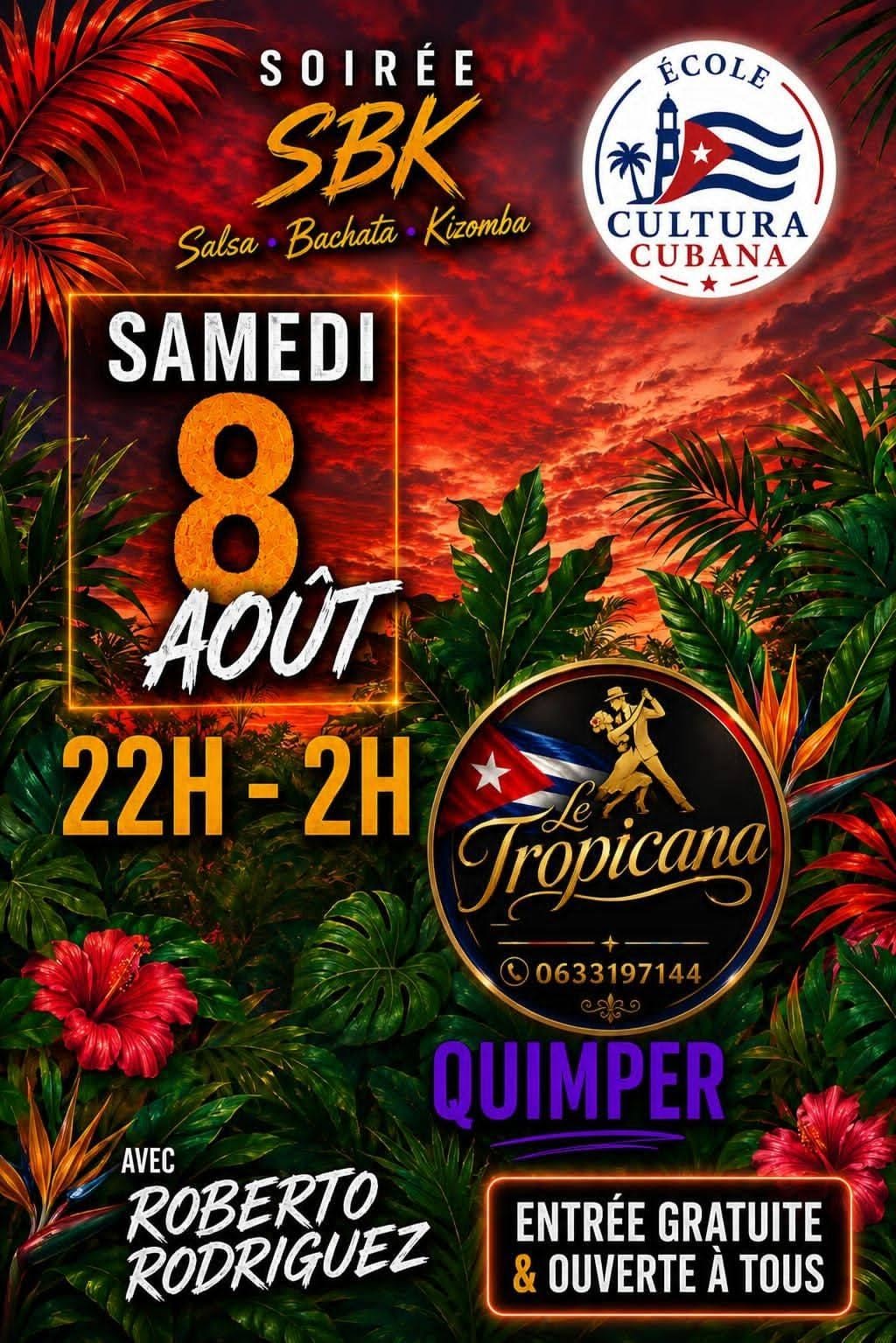 Affiche de Soirée SBK au Tropicana 