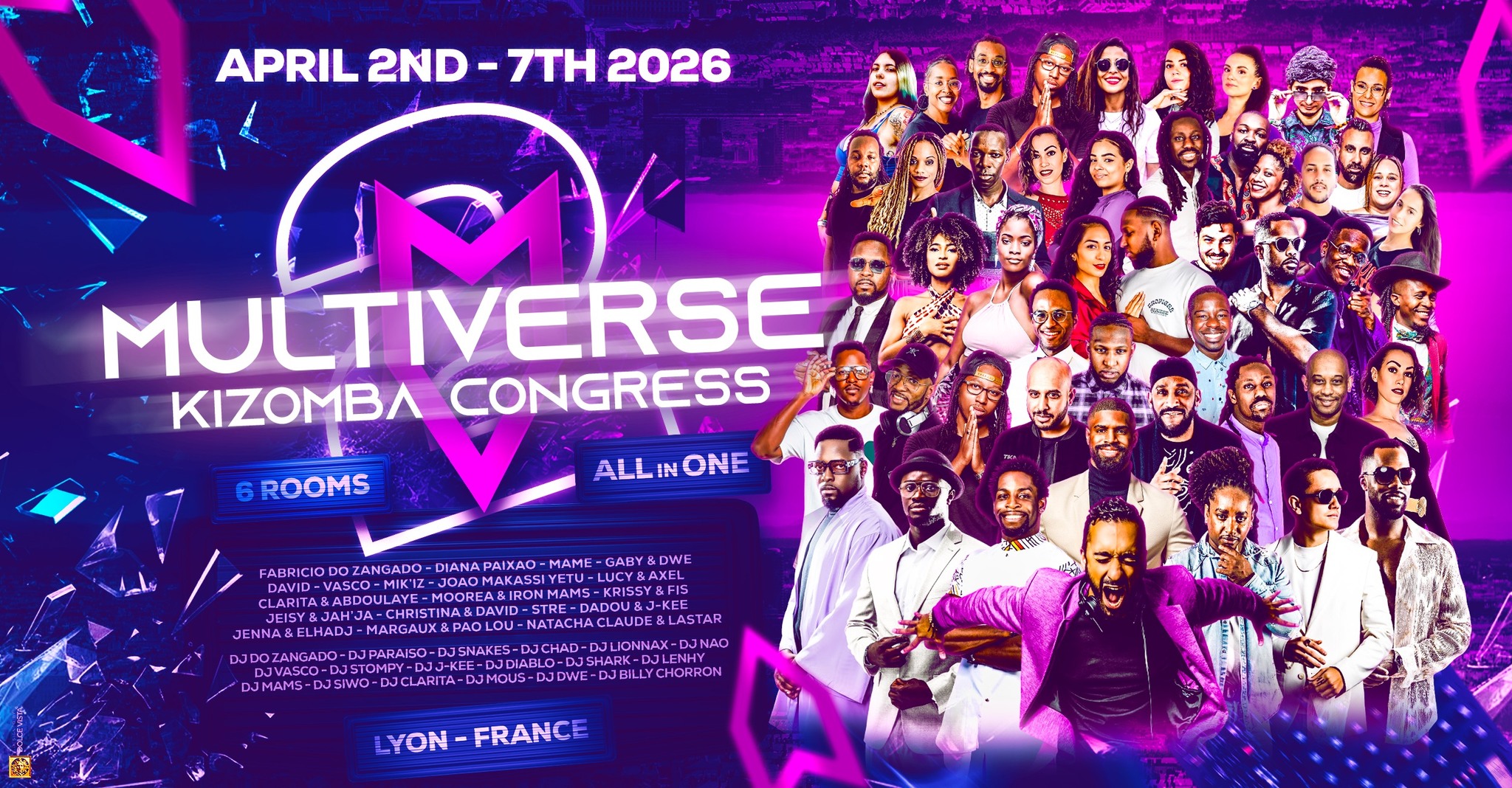 Affiche de Multiverse Kizomba Congress (6 Rooms) 2nd Edition - Lyon - All In One - 2nd Edition