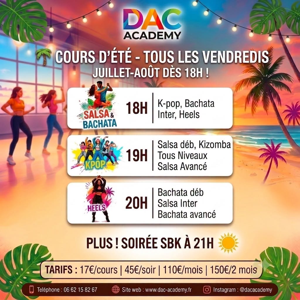 Affiche de Les Cours d’Été de la Dac Academy à Vannes