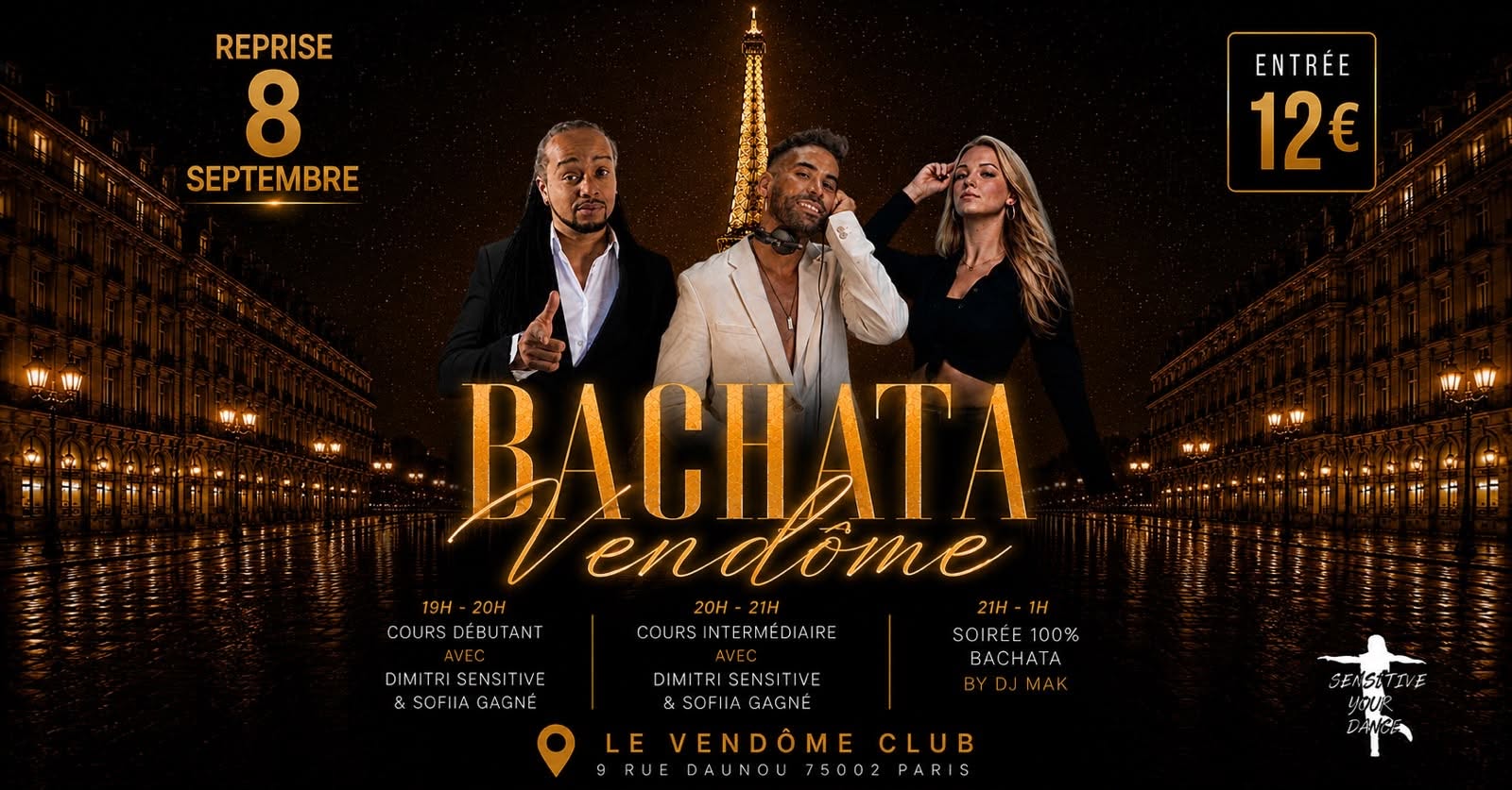 Affiche de BACHATA VENDÔME PARIS  