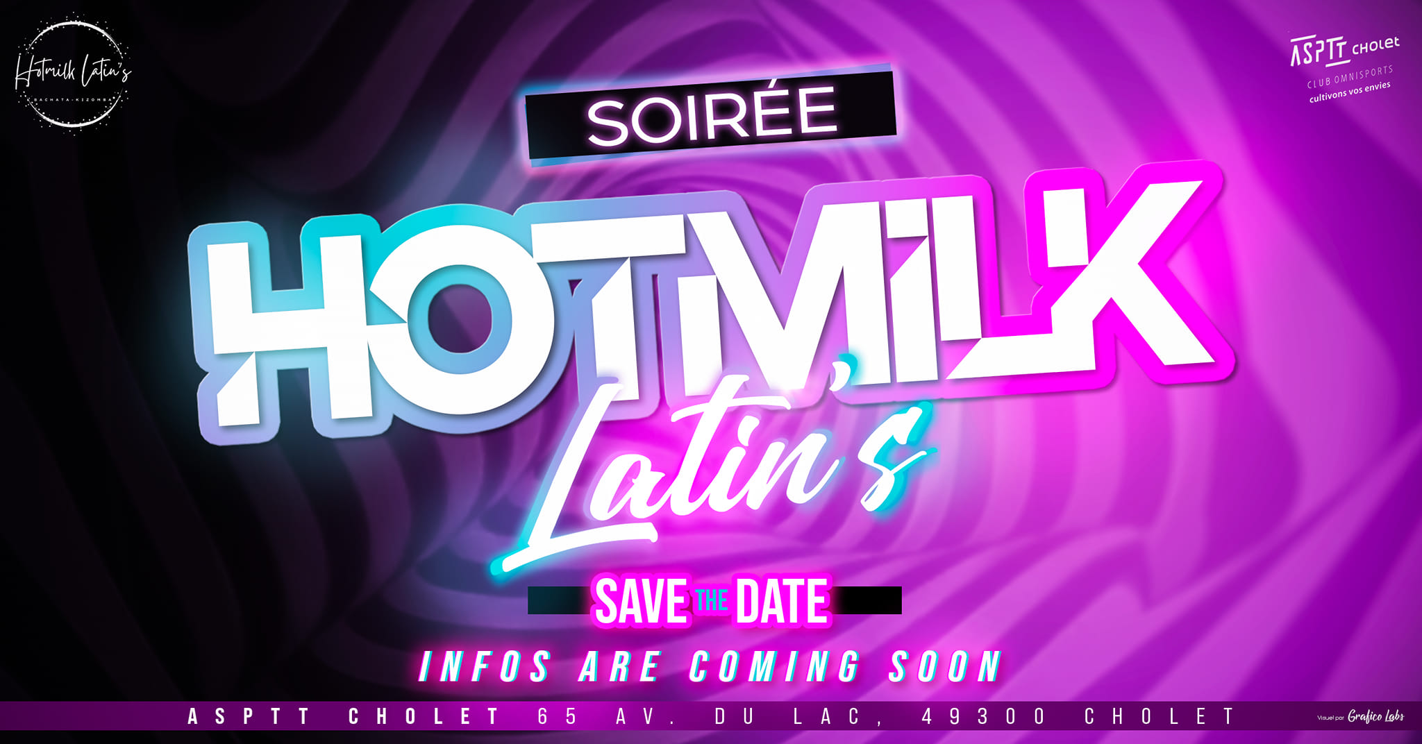 Affiche de Soirée Hotmilk latin's