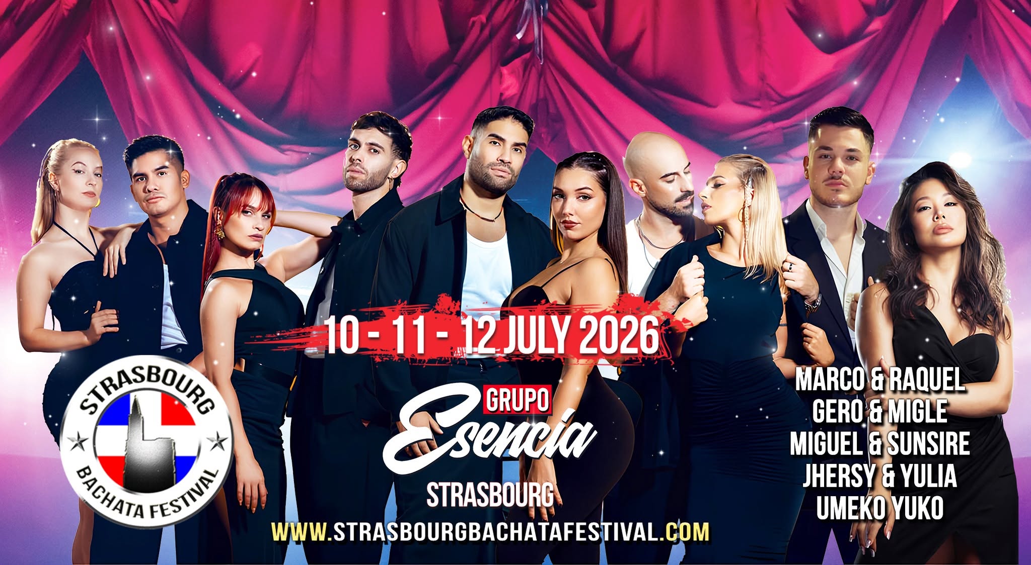 Affiche de STRASBOURG BACHATA FESTIVAL 2026 🔥