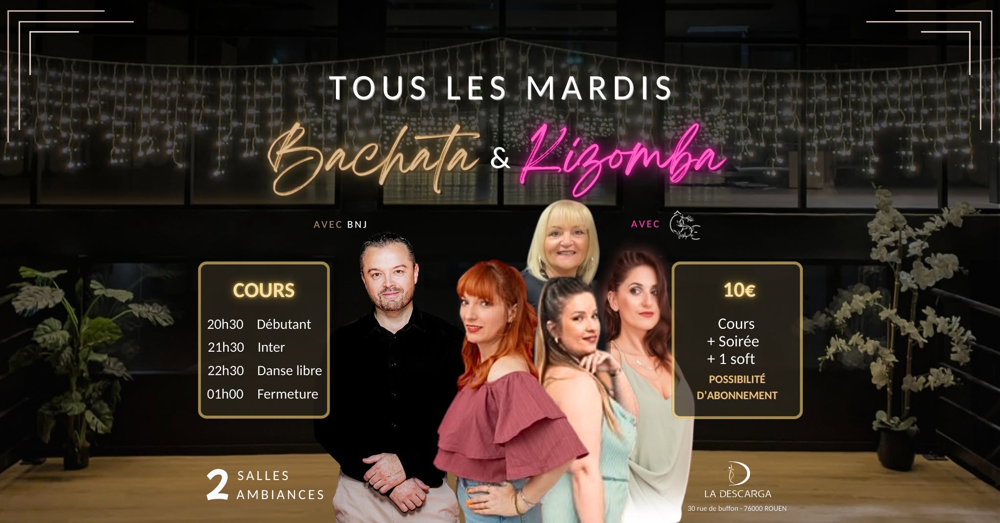 Affiche de Les Mardis Bachata & Kizomba à la Descarga