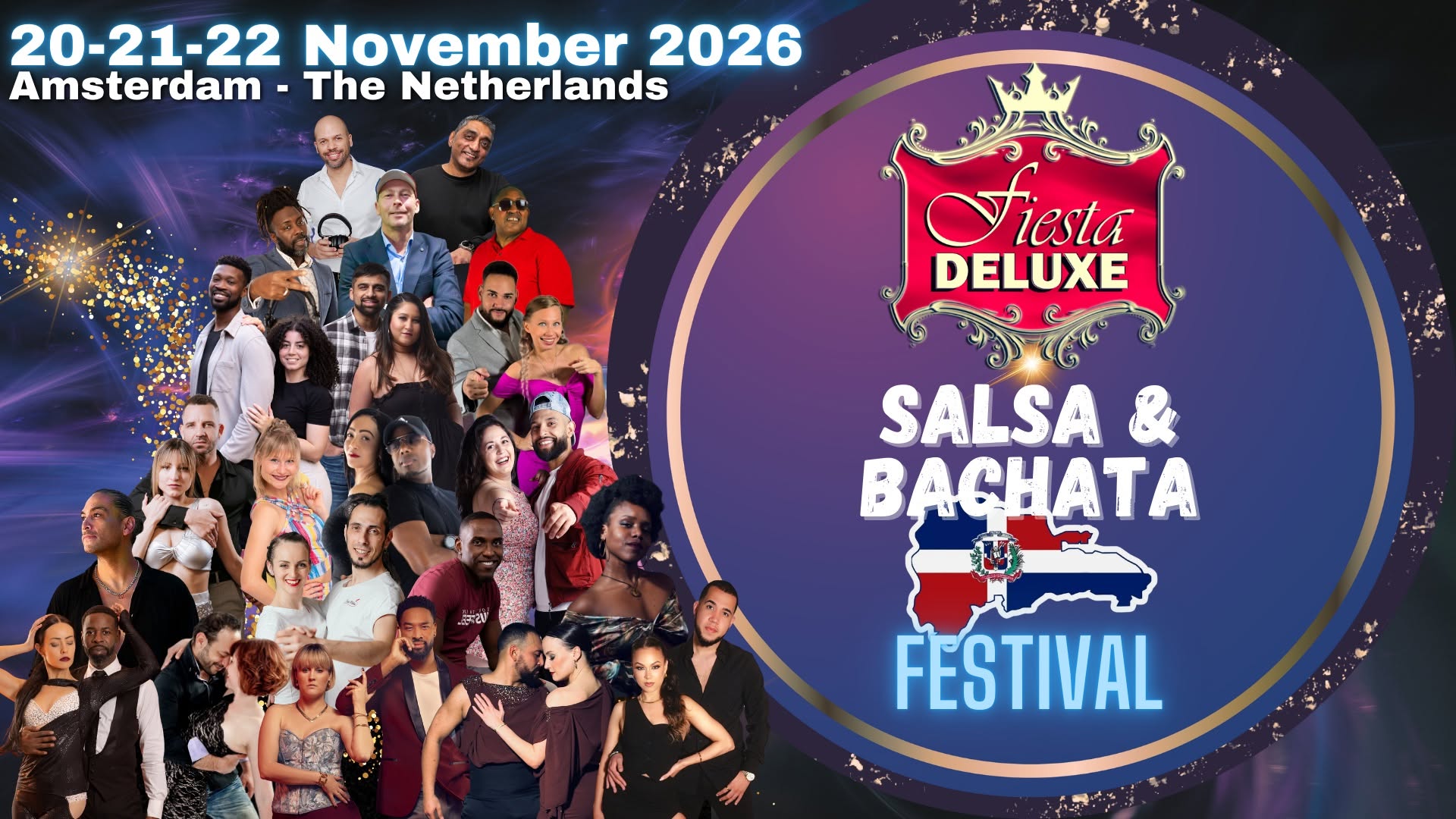 Affiche de Fiesta DeLuxe Salsa & Bachata Festival 2026