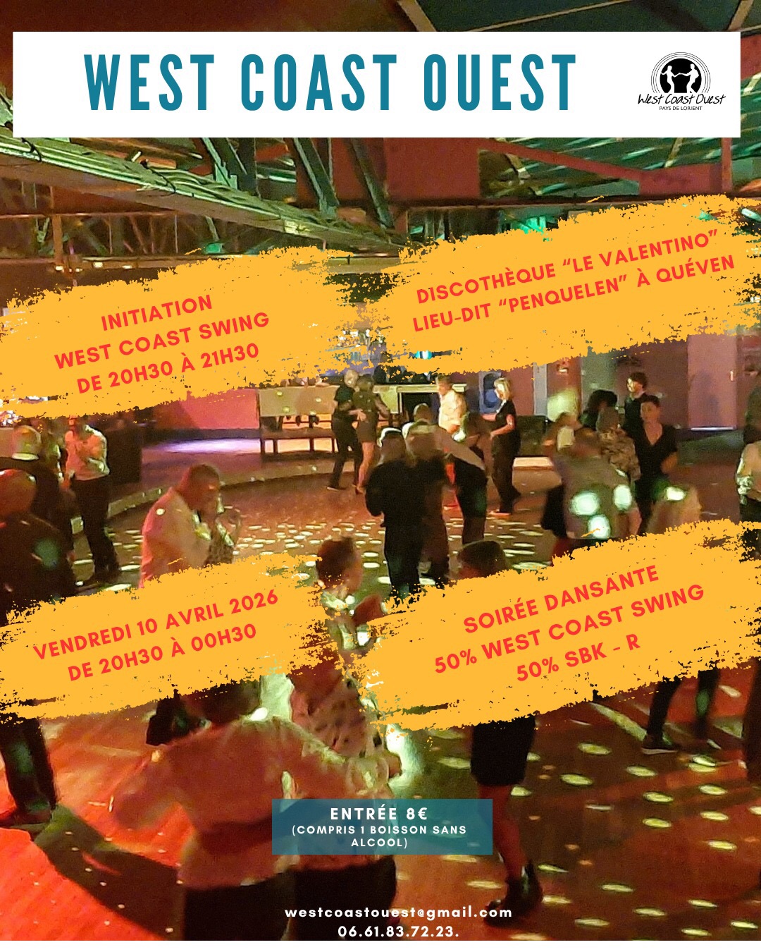 Affiche de Initiation wcs + soirée wcs/sbk
