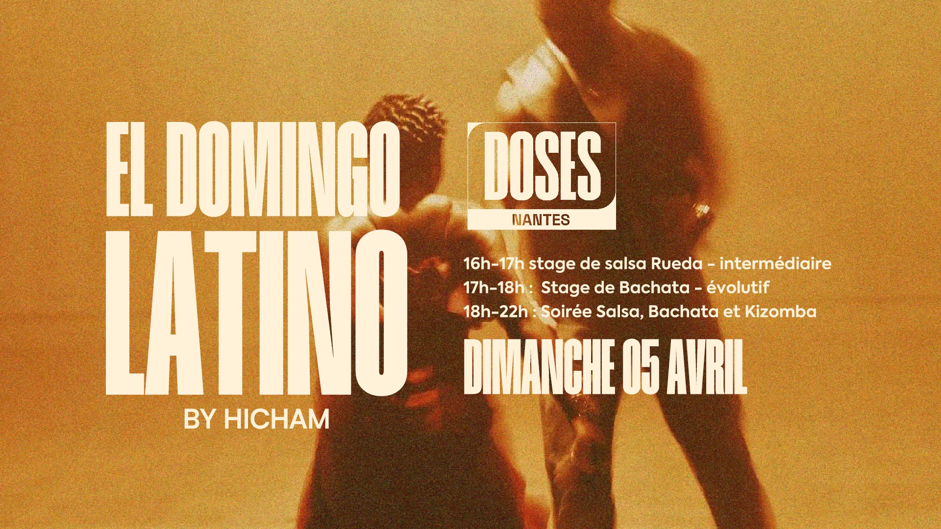 Affiche de EL DOMINGO LATINO by HICHAM▪️ Cours de Salsa & Bachata