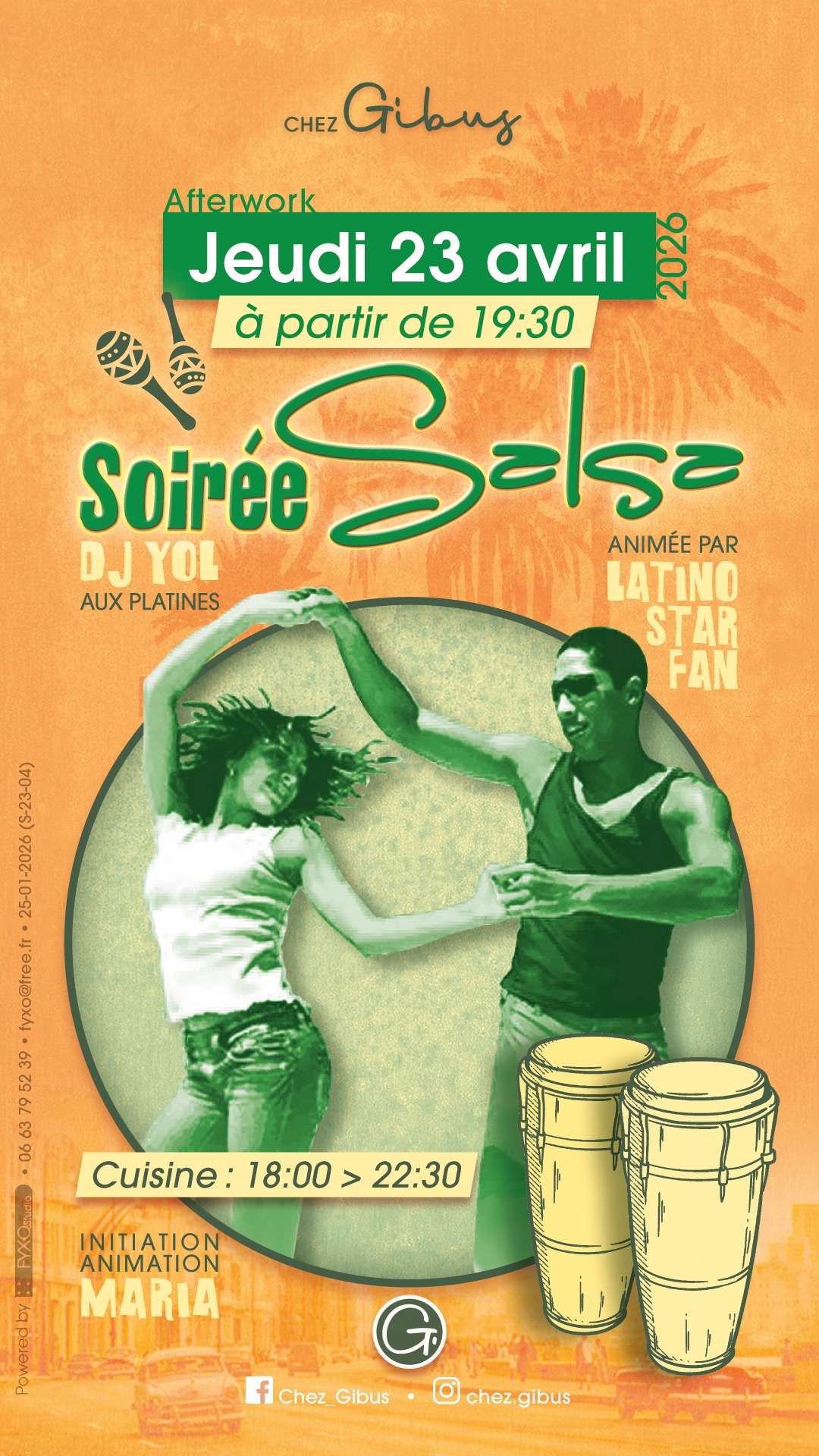 Affiche de  🇨🇺☀️ Soirée LATINO ☀️🇨🇺