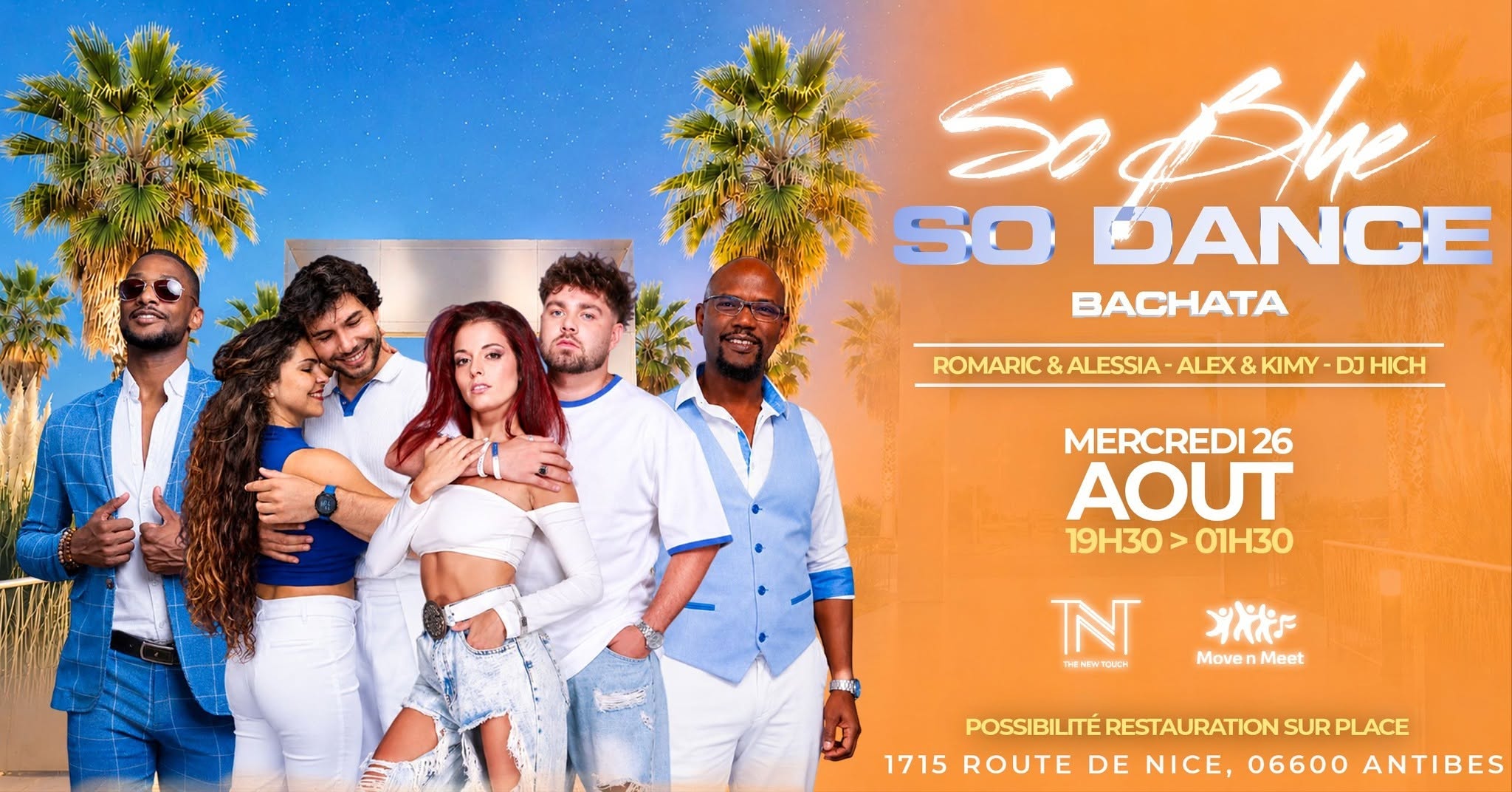 Affiche de SO Blue SO Dance • BACHATA