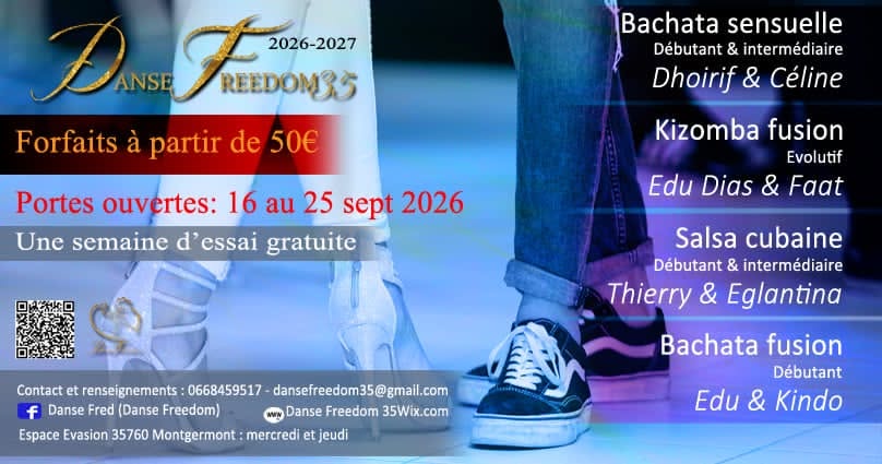 Affiche de COURS DANSE FREEDOM 35 - SAISON 10 - 2026/2027