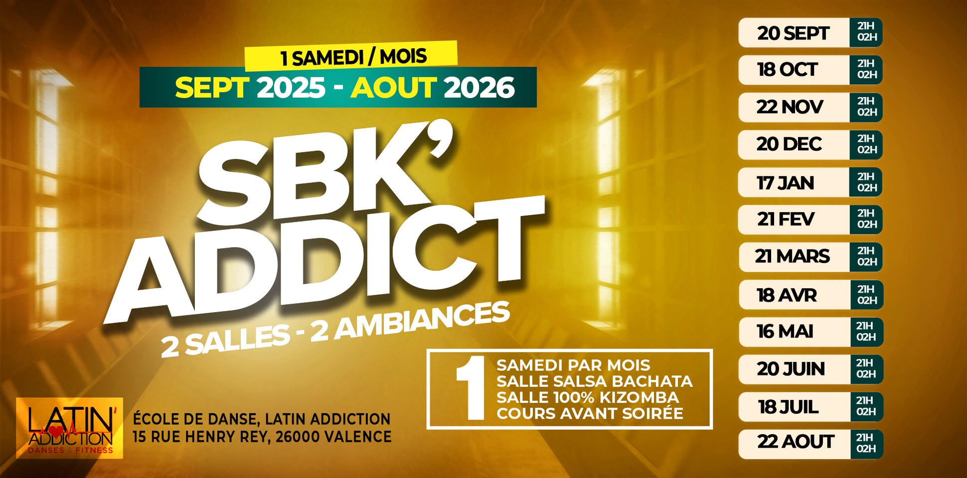 Affiche de Les Soirées SBK'ADDICT Saison 2025-2026