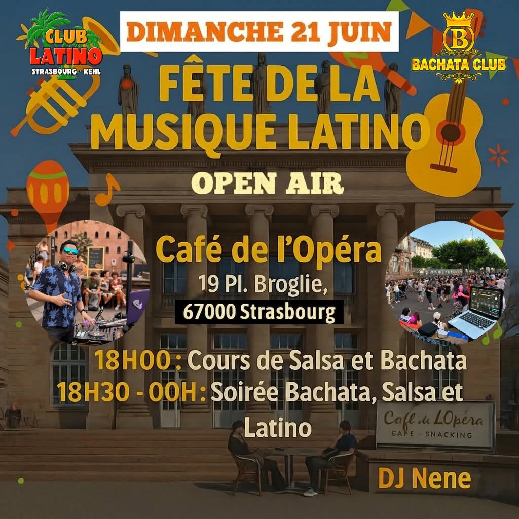 Affiche de 🎉 FÊTE DE LA MUSIQUE LATINO 💃 OPEN AIR 🌞