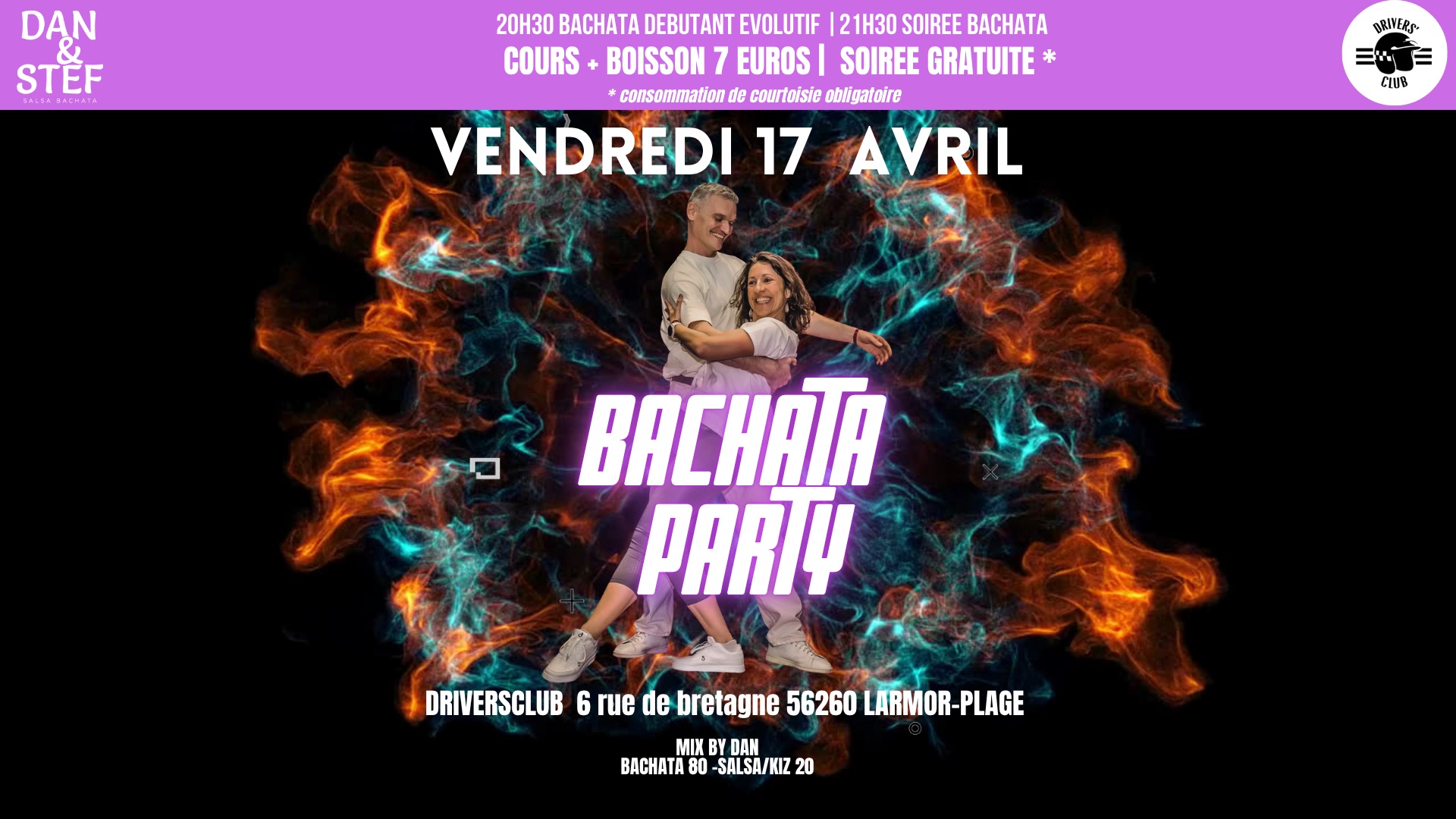 Affiche de BACHATA PARTY - DRIVERSCLUB56