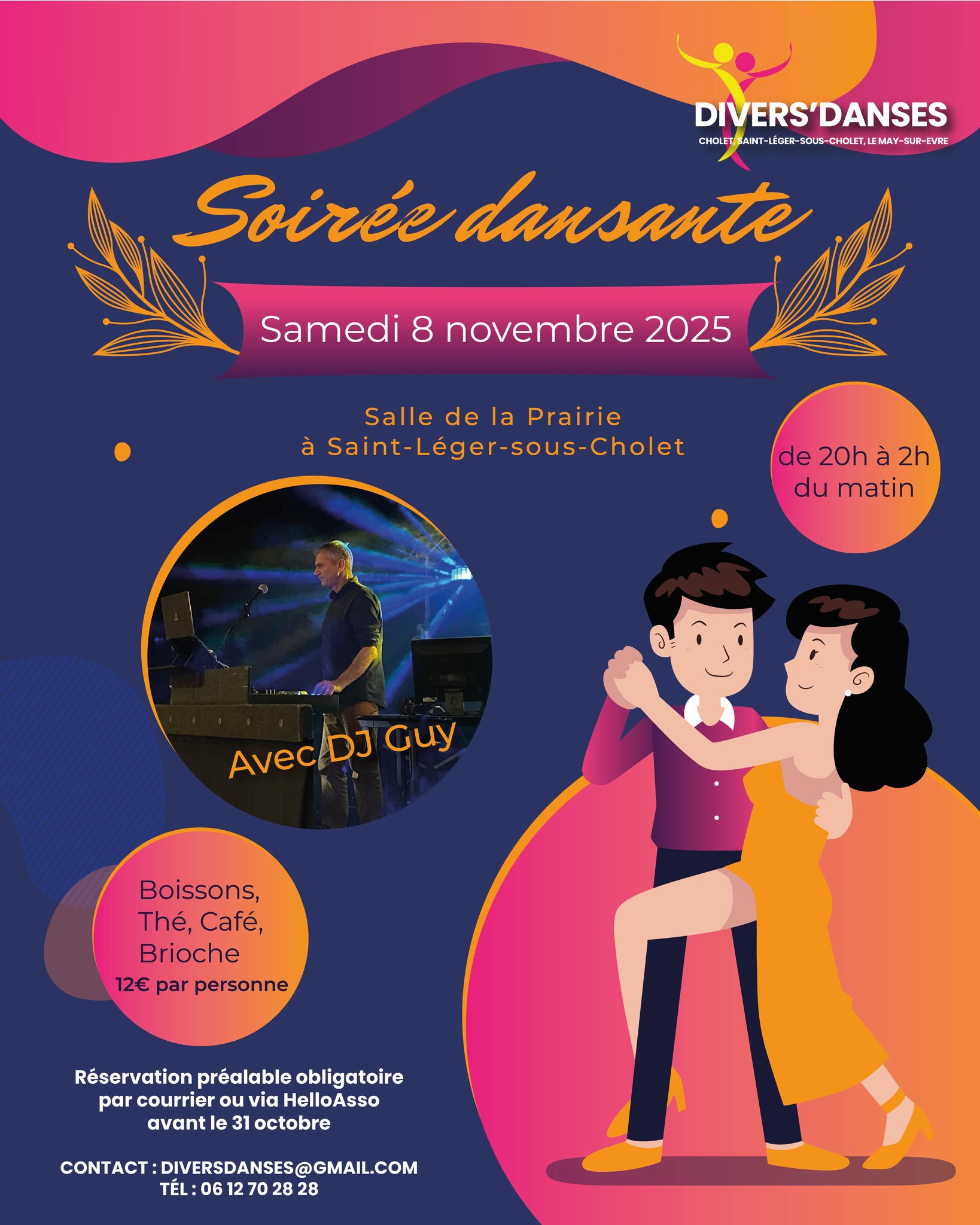 Affiche de ✨ Soirée Dansante Toutes Danses ✨