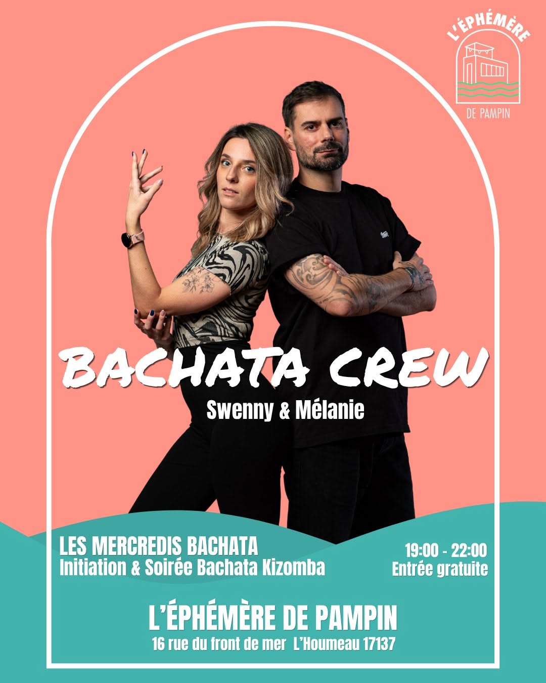 Affiche de Les Mercredis Bachata crew - Ephémère de Pampin