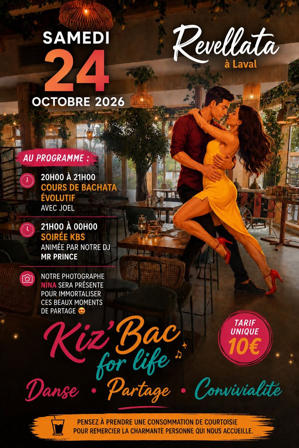 Affiche de Événement KBS association Kiz'Bac for life 