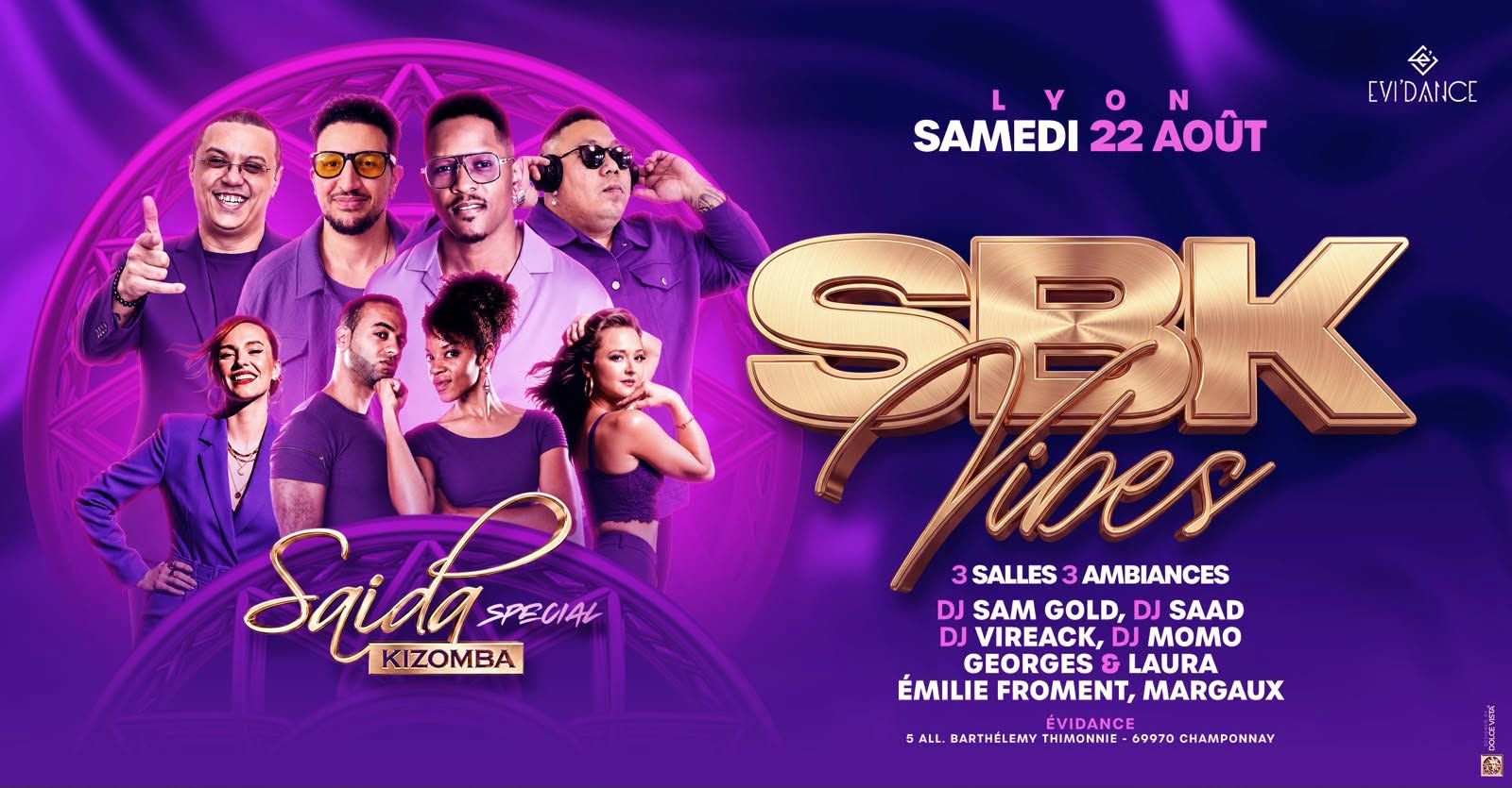 Affiche de SBK VIBES SPÉCIAL ÉDITION SAÏDA By Annex a Evi’dance 