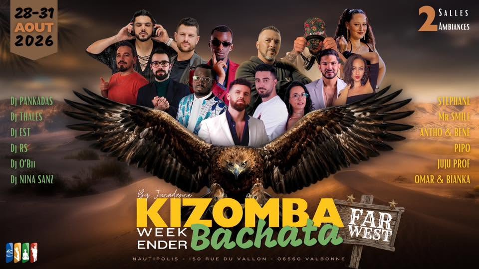 Affiche de KIZOMBA BACHATA WEEK-ENDER ça danse à nautipolis by JucaDance 