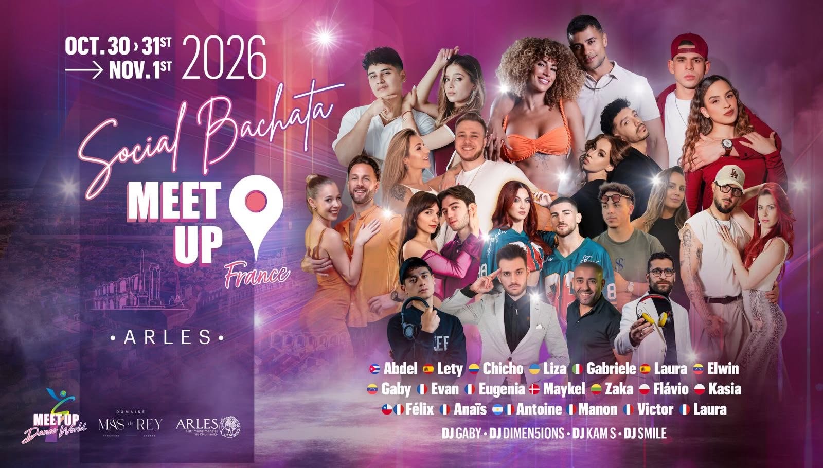 Affiche de Festival   Social Bachata Meet up FRANCE 2026