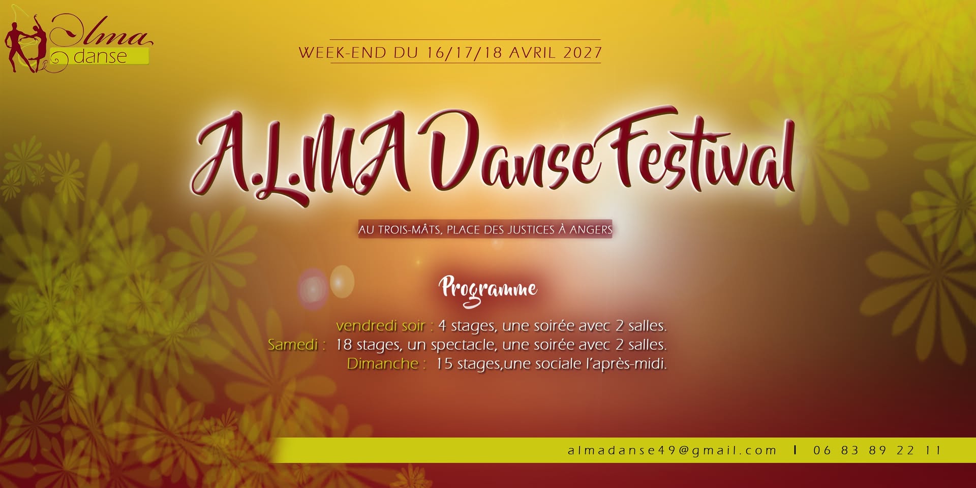 Affiche de ALMA Danse Festival : 5e édition.