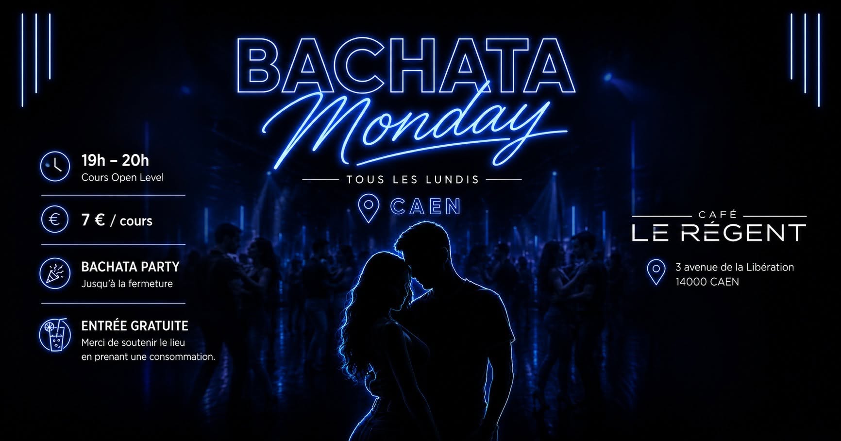 Affiche de Bachata Monday — Caen