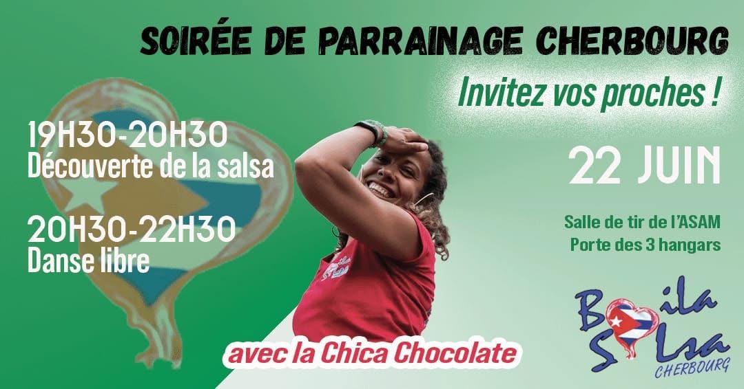 Affiche de Soirée parrainage et découverte de la Salsa CÔTÉ CHERBOURG 