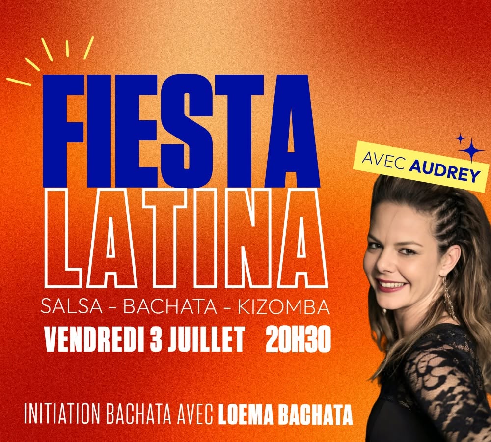 Affiche de Soirée Latino Salsa Bachata Kizomba à Quimper