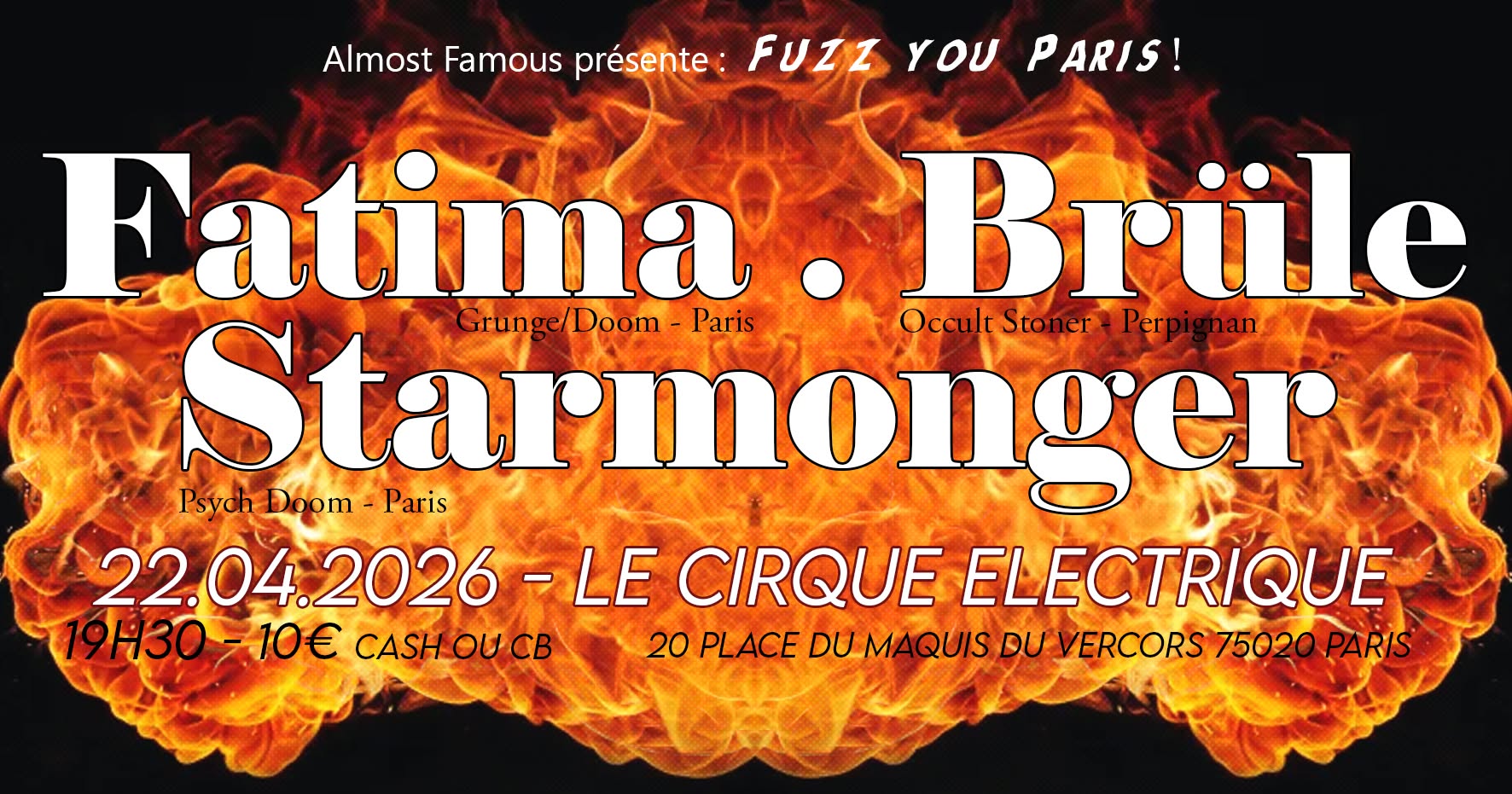 Affiche de FÁTIMA // BRÜLE // STARMONGER