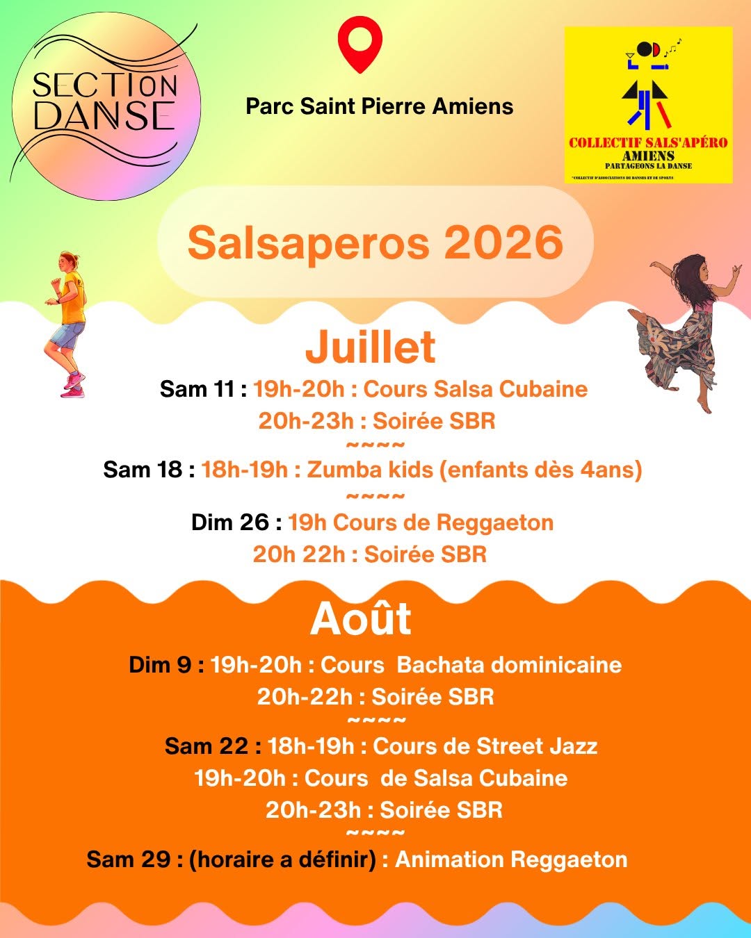 Affiche de Section Danse aux Salsaperos 