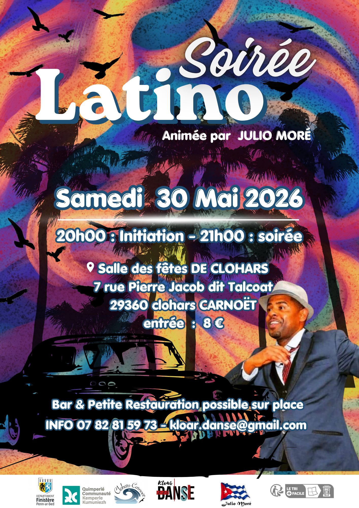Affiche de Soirée Latino avec Kloar Danse