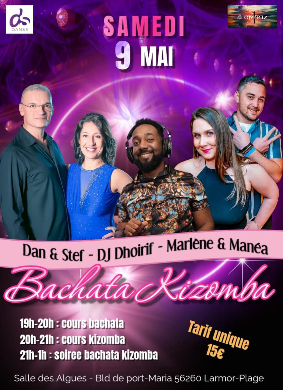 Affiche de 🔥 SOIRÉE BACHATA, KIZOMBA & SALSA – VUE MER 🔥
