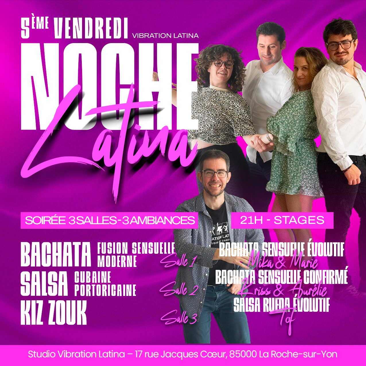 Affiche de SOIRÉE NOCHE LATINA BACHATA SENSUAL 