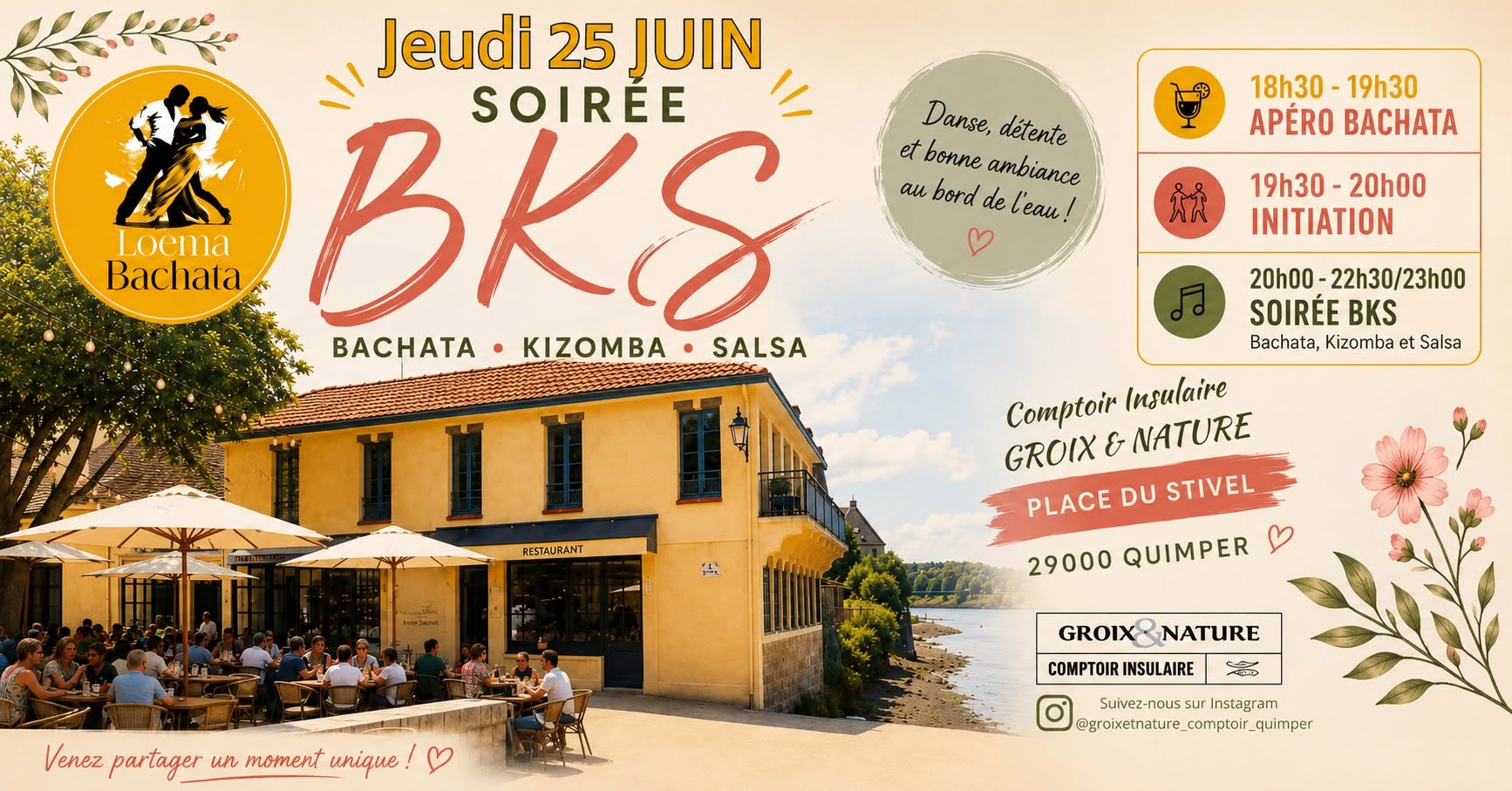 Affiche de Soirée BKS au bord de l'Eau