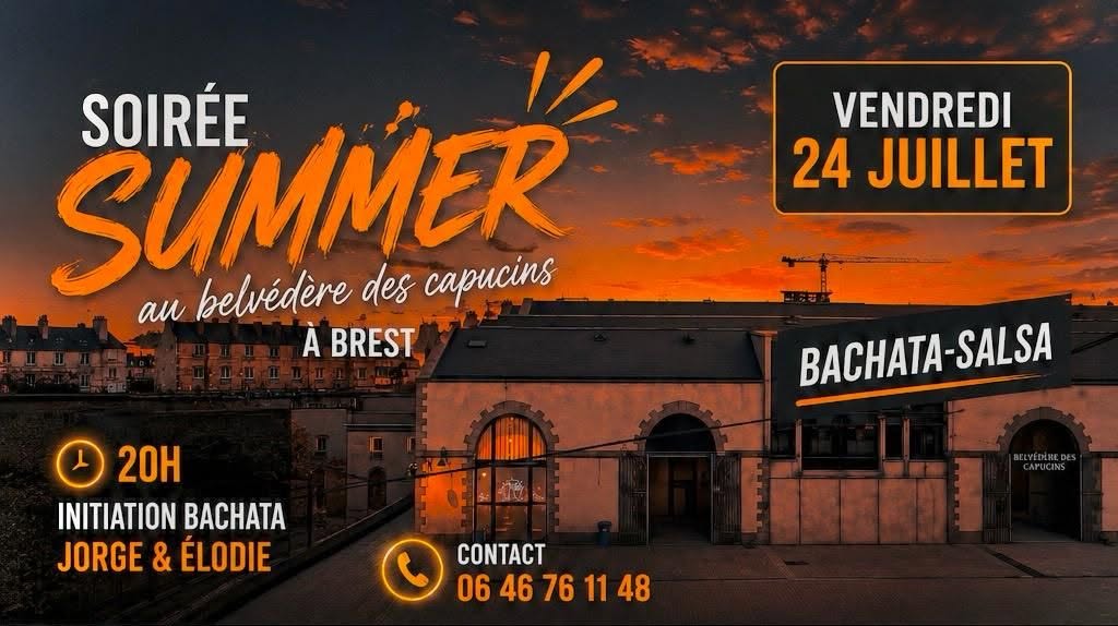 Affiche de Soirée Summer au belvédère des Capucins 