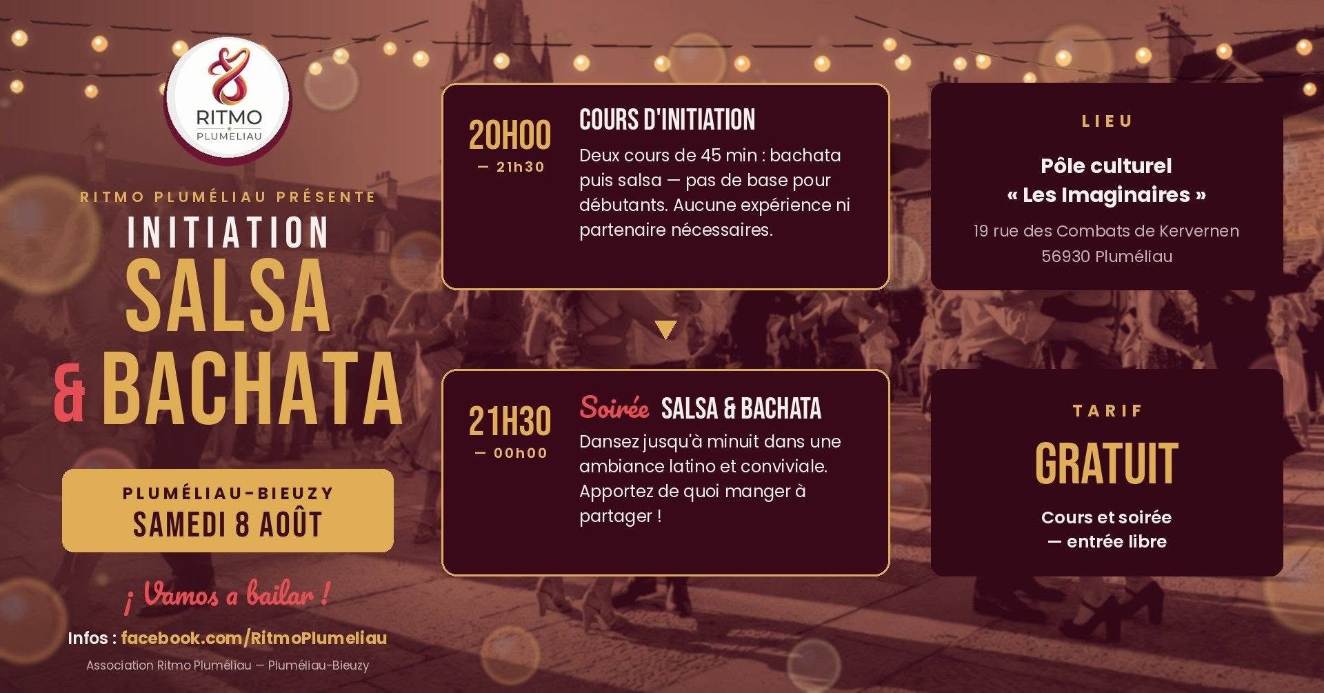Affiche de Initation Salsa & Bachata 