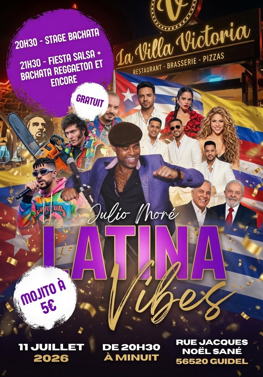 Affiche de Latina Vibes à la Villa Victoria