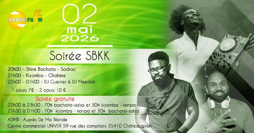 Affiche de Soirée pour tous (salsa-bachata, Kizomba-konpa) 