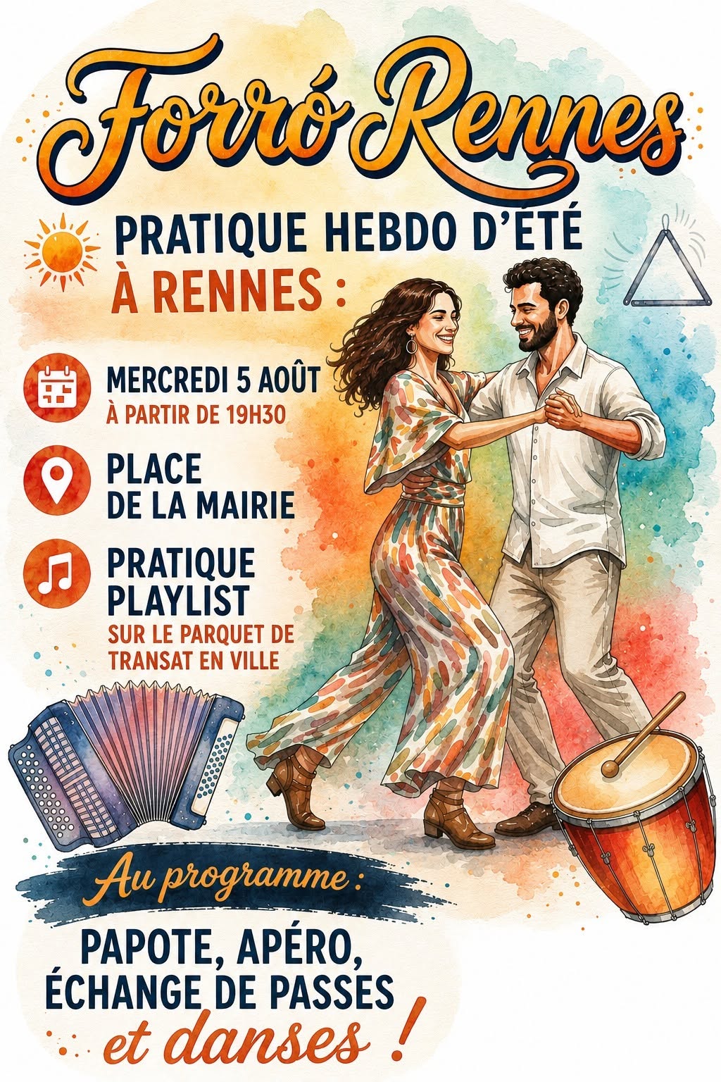 Affiche de Pratique Forro Sauvage