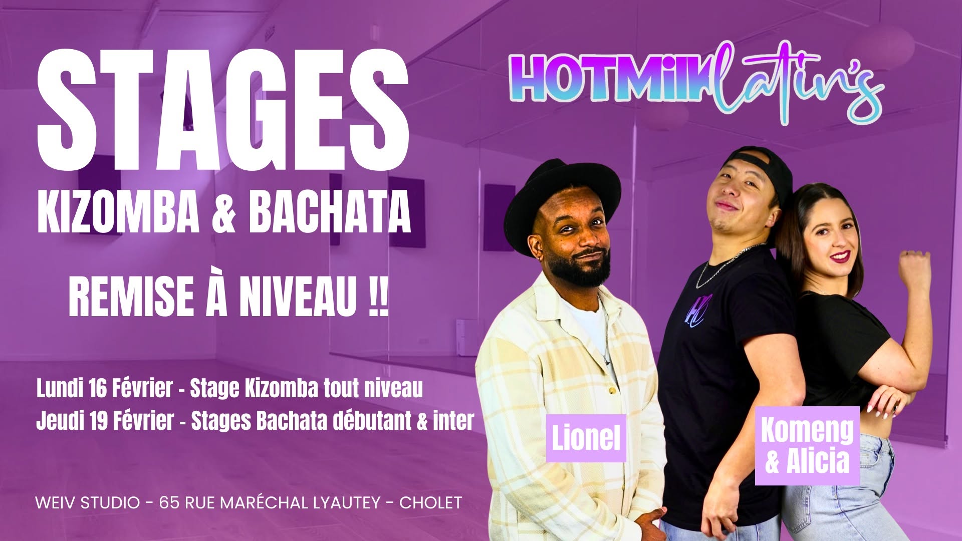Affiche de STAGES BACHATA DÉBUTANT & INTER