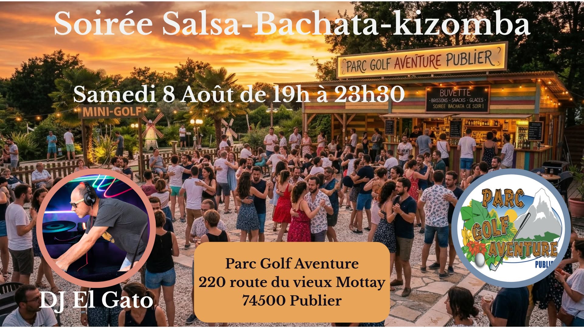 Affiche de Soirée Salsa Bachata kizomba 