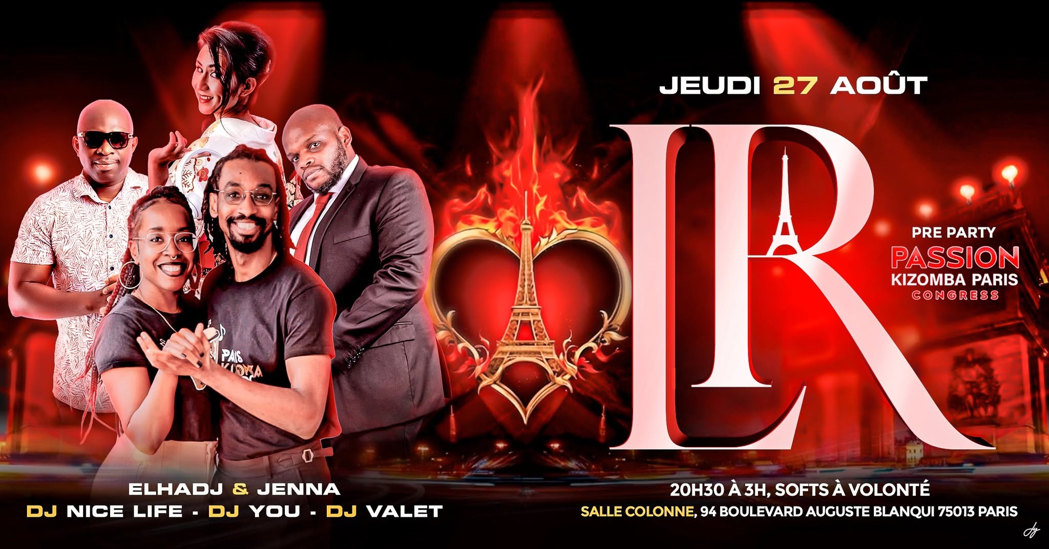Affiche de Li Régué Paris : Pre-Party PASSION KIZOMBA PARIS CONGRESS
