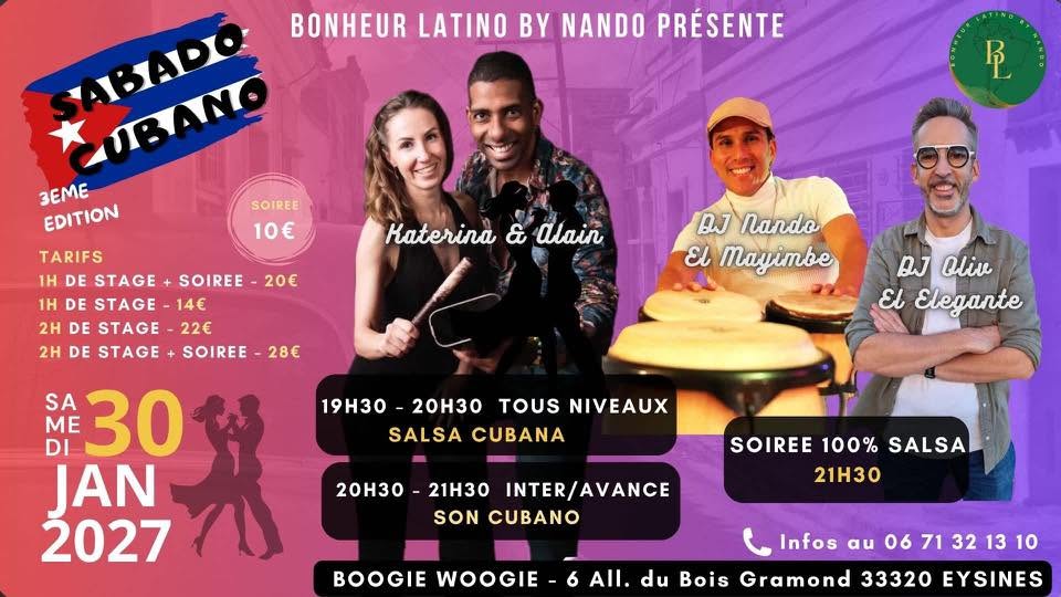 Affiche de SABADO CUBANO 🇨🇺 3eme Édition !