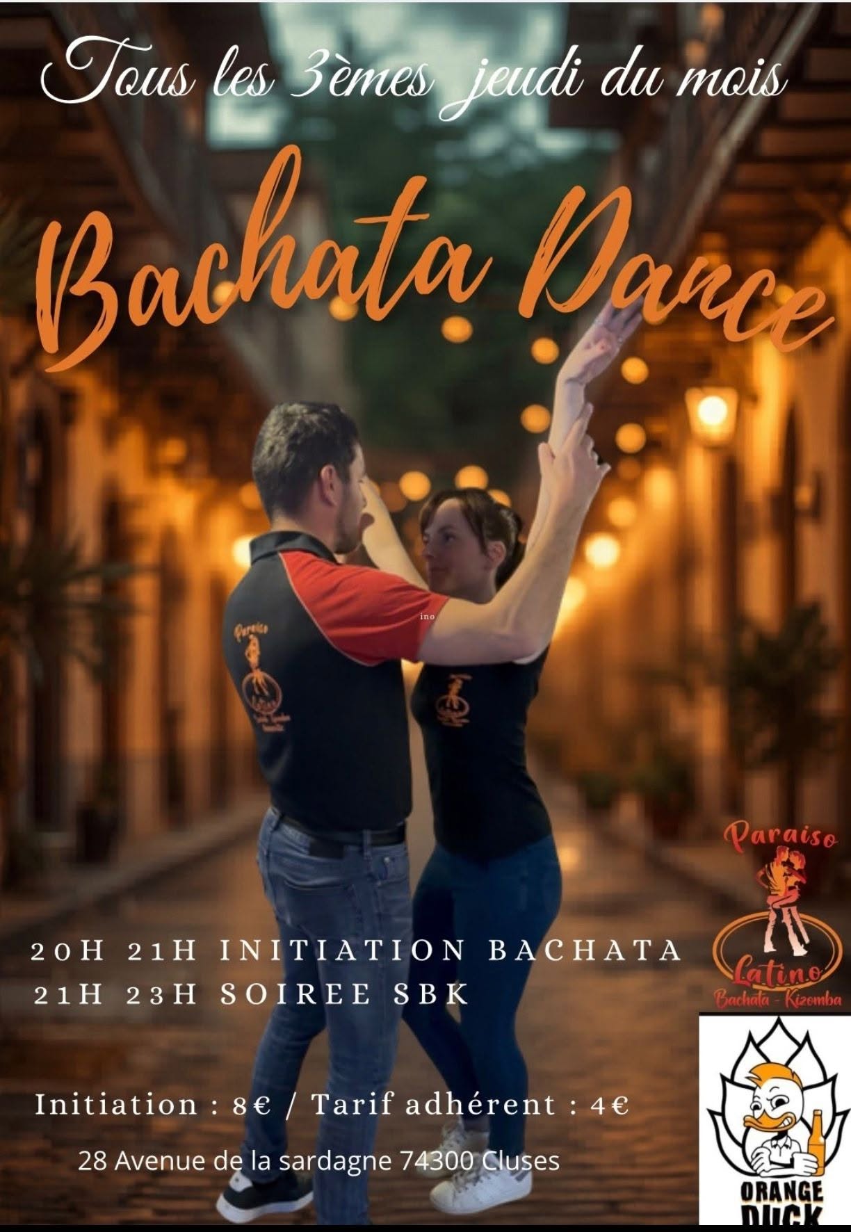 Affiche de initiation bachata 