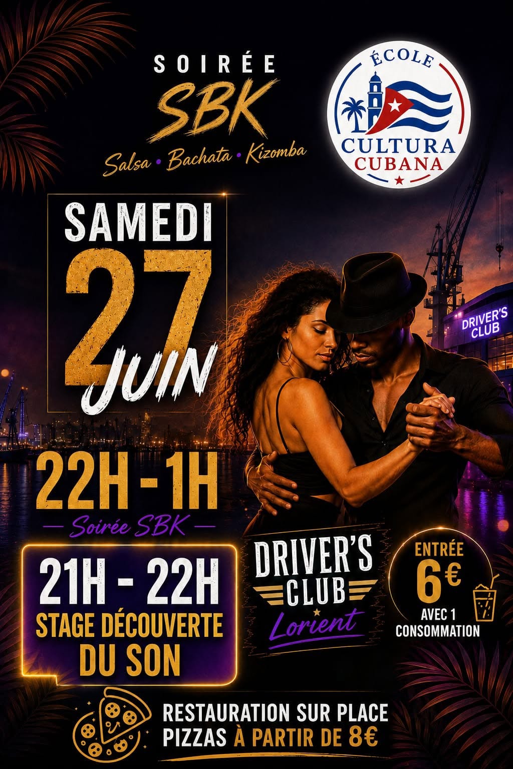 Affiche de Soirée SBK avec Roberto