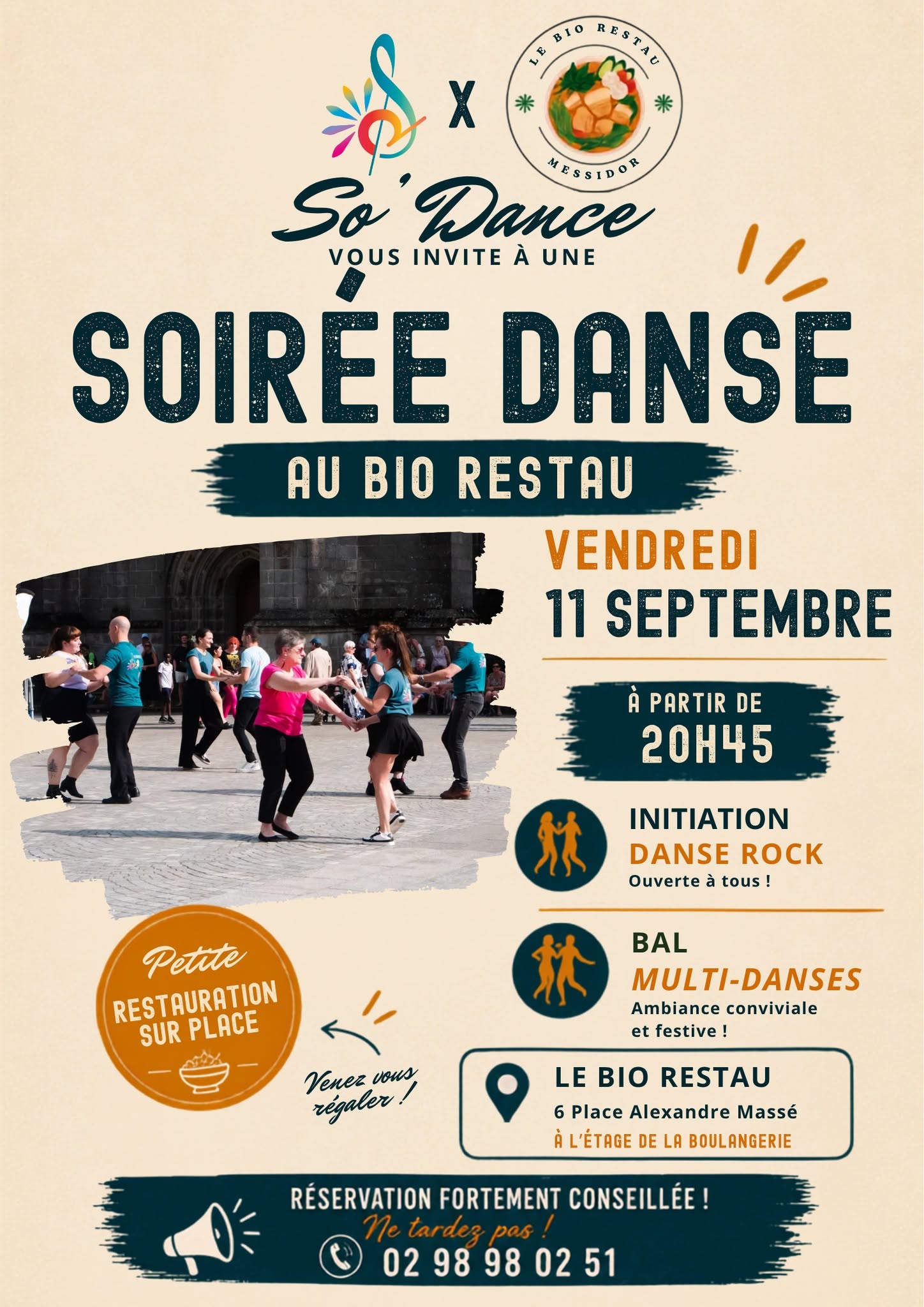 Affiche de Soirée dansante au Bio Restau 💃🕺 | Rock & Multi-danses