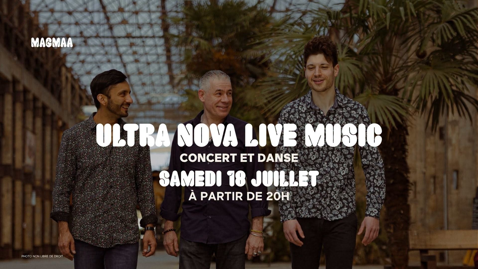 Affiche de Concert Ultra Nova Live Music🔥🌴