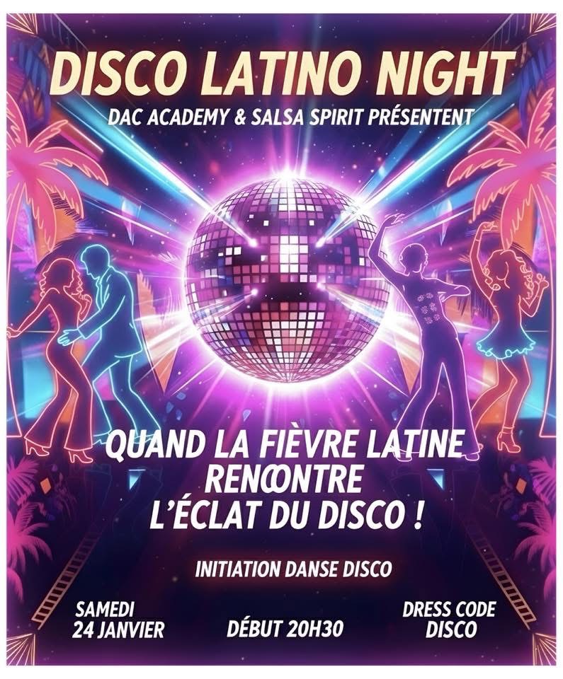 Affiche de Disco Latino Night à Vannes
